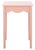Wood Paislyn Accent Table in Pink For Sale - Image 7 of 7