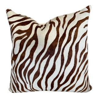 Animal Print Zebra Pillow For Sale
