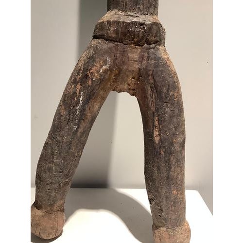 Burkina Faso Bangala Statue in Hardwood For Sale - Image 6 of 7