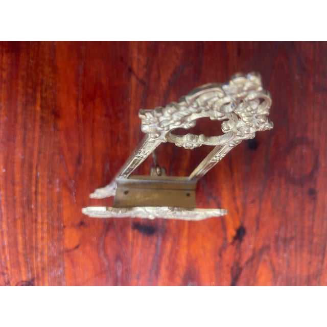 Art Nouveau Art Nouveau Farmhouse Style Brass Easel For Sale - Image 3 of 5