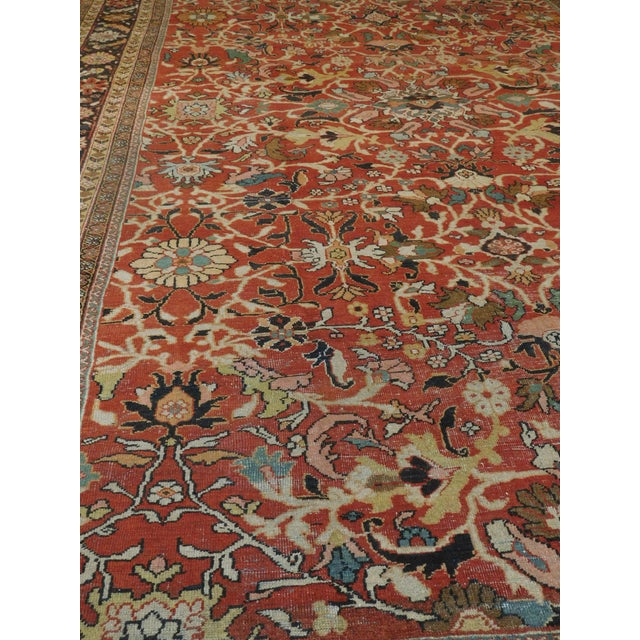 Traditional Antique Persian Mahal Rug - 12' x 17'7" For Sale - Image 3 of 10