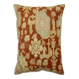 Antique Indian Agra Rug Pillow For Sale