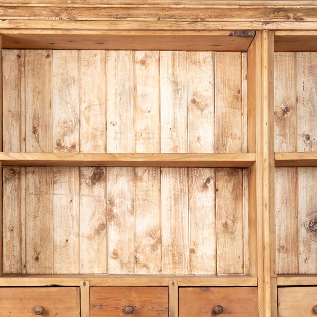 Farmhouse 19th Century Large Pine Apothecary Display Cabinet With 57 Drawers For Sale - Image 3 of 11