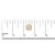 Early 21st Century 10K Yellow Gold Plated .925 Sterling Silver 1/6 Cttw Diamond Textured Halo Stud Earrings For Sale - Image 5 of 5