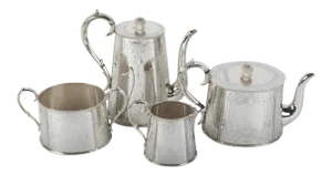 Old English Silver Plate Tea / Coffee Service