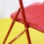 Red Plastic Folding Chair with Metal Frame For Sale - Image 4 of 9