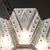 Art Deco Frosted Glass Cubist Geometric Detail & Fluted Chandelier Signed Leleu For Sale - Image 18 of 18