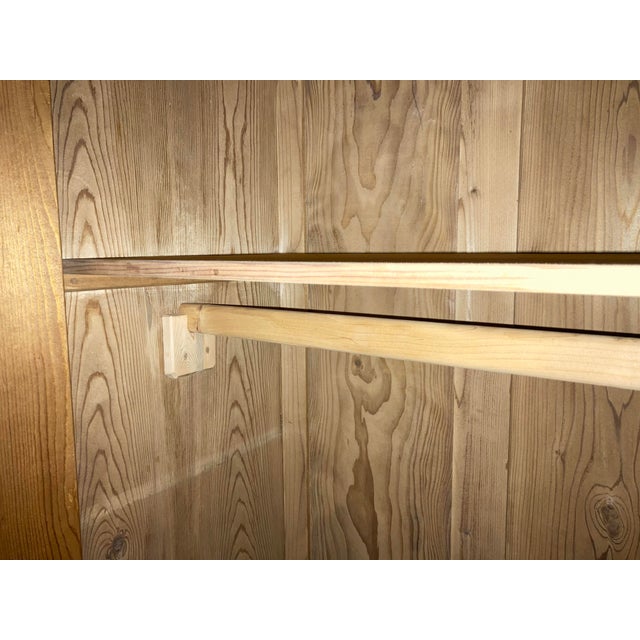 Pine Two Door Armoire With Removable Cartouche For Sale - Image 13 of 14