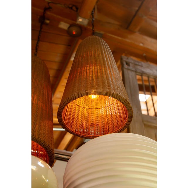 1990s Oasis Resin-Woven Indoor-Outdoor Lantern For Sale - Image 5 of 11