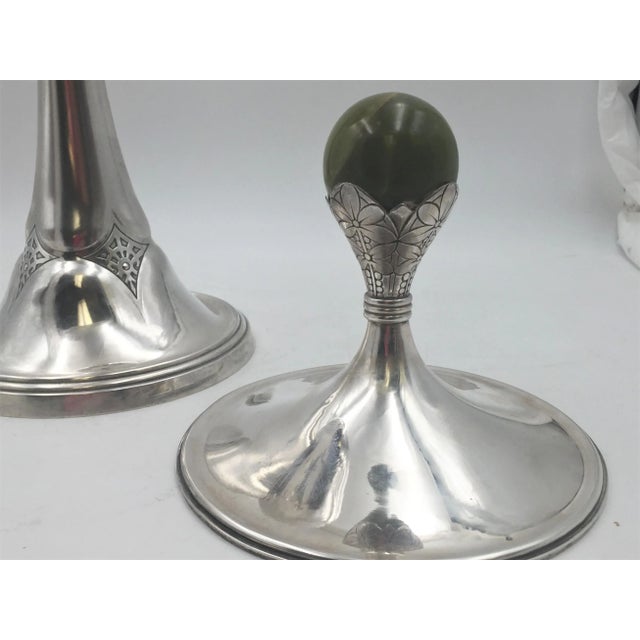 Silver Vintage German Continental Silver & Onyx Monumental Trophy in Art Deco-Style For Sale - Image 8 of 11