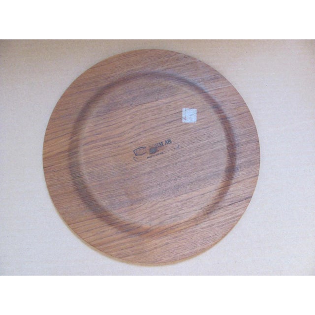 Mid 20th Century Swedish Teak Dinner Plates - Set of 3 For Sale - Image 5 of 13