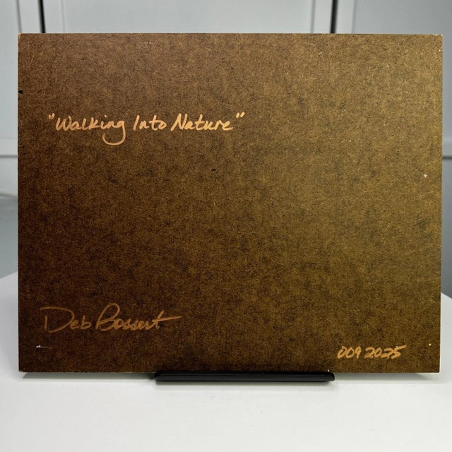 "Walking With Nature" Contemporary Original Landscape Painting by Deb Bossert For Sale - Image 6 of 6