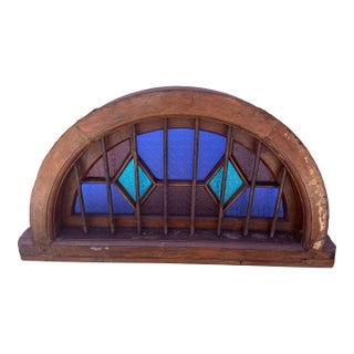 Large, Historical Architectural Stained Glass Window For Sale