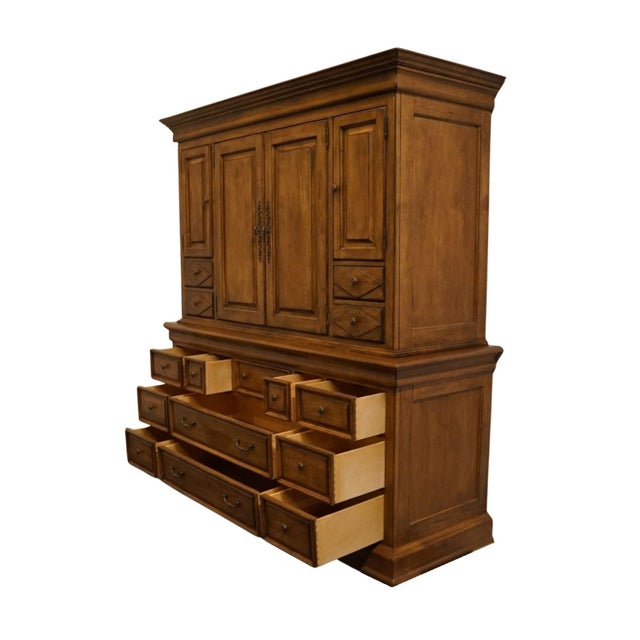 Lexington Furniture Southern Living Collection Solid Birch Early American 73" Media Cabinet 484-233 For Sale - Image 10 of 17