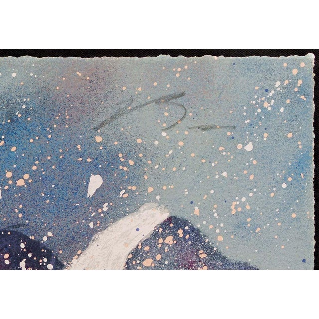 "Storm On Thunder Mountain" Original Limited Edition Serigraph on paper by Earl Biss Hand Signed by the Artist Art size :...