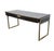 Martin Martin Furniture Axis Collection Contemporary Modern 64" Writing Desk - Mocha Finish W. Bronze Finished Metal Frame For Sale - Image 4 of 15