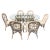 Palm Beach Regency Rattan Dining Set With Six Chairs For Sale - Image 13 of 13