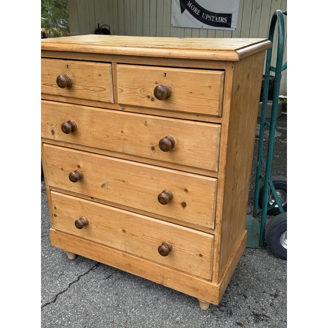 Cabin 19th Century English Pine Chest For Sale - Image 3 of 12