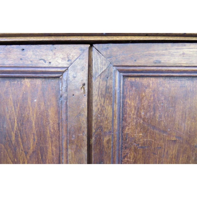 Italian Walnut Two Door Cupboard with Bracket Feet. For Sale - Image 9 of 10