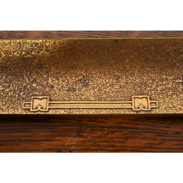 Silver Crest Arts & Crafts Bronze Pen Tray For Sale In South Bend - Image 6 of 11
