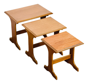 Scandinavian Teak Nesting Tables, 1960s, Set of 3