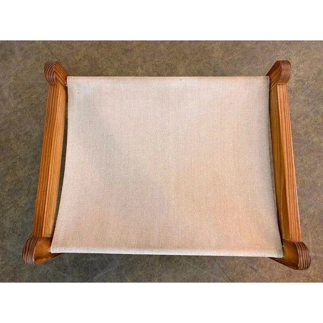 Mid-Century Foot Stool by Peter O. Schionning for Niels Eilersen, 1960s For Sale - Image 8 of 11