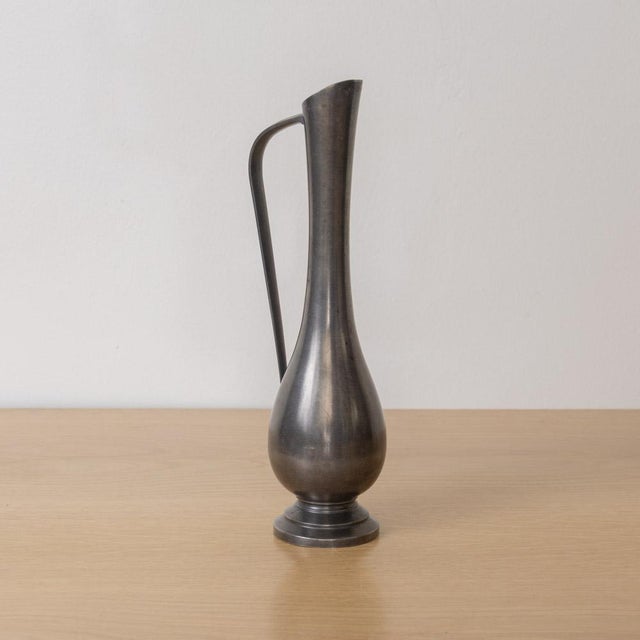 1930s French Pewter Bud Vase For Sale - Image 4 of 9