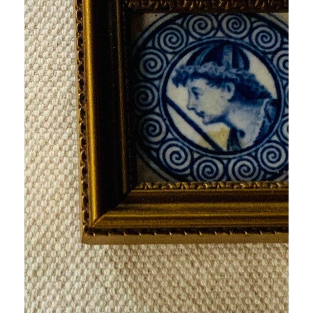 Antique Wedgwood Etruria Fireplace Tile - Framed London House Memento, Diplomat's Estate For Sale - Image 6 of 18