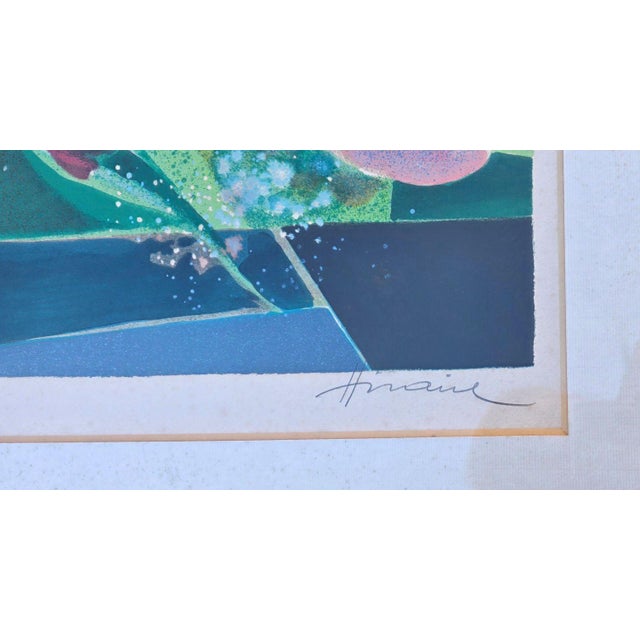 Large original color lithograph depicting a "Bouquet of Tulips," signed in pencil by the artist in the lower right corner...