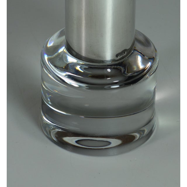 Italian Silver Plated Murano Glass Vase by Moritz Lino Sabattini, 1990s For Sale - Image 3 of 5