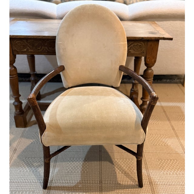 Coastal Vintage McGuire Chair For Sale - Image 3 of 7