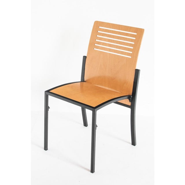 Vintage Robert Dining Chairs by Thomas Albrecht for Atoll, Germany, 1980s, Set of 7 For Sale - Image 11 of 14