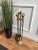 Metal Italian Brass Fireplace Tool Set with Stand, 1980s, Set of 5 For Sale - Image 7 of 8