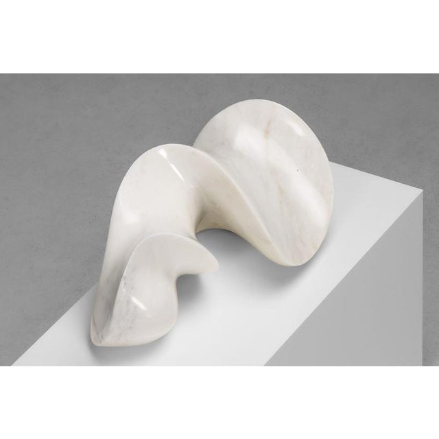 Frie, Abstract Carrara Marble Sculpture, 1970, Marble For Sale - Image 9 of 18