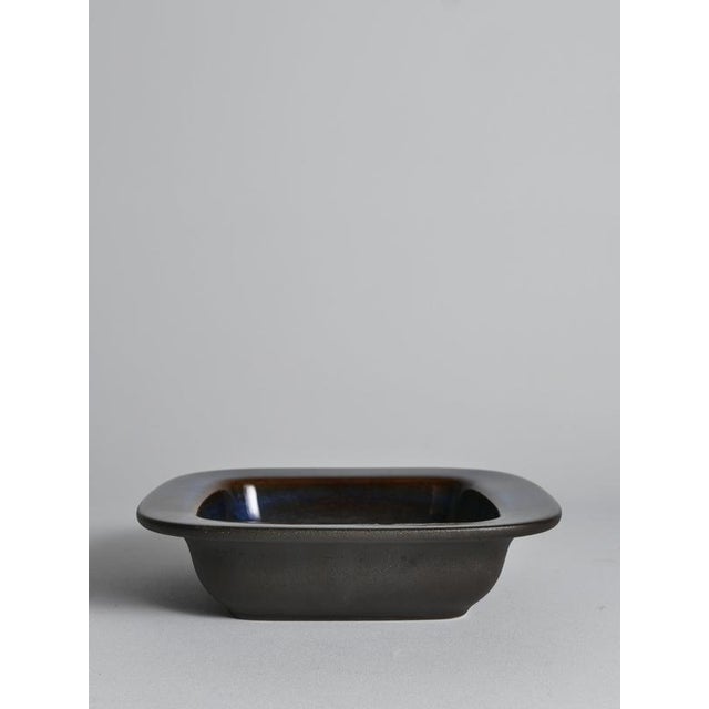 Mid-Century Modern Blue Stoneware Catchall by Einar Johansen, Søholm, Denmark, 1960s For Sale - Image 12 of 15
