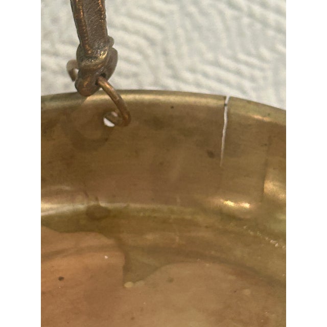 Mid-Century Italian Solid Brass 22” Balance Scale on Black Marble Base For Sale - Image 12 of 12