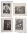 Mid 20th Century Expressionist Figurative Lithographs by James Joseph Kearns - Set of 4 For Sale
