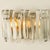 Textured Ice Glass Chrome Wall Lights attributed to J. T. Kalmar for Kalmar, 1970 For Sale - Image 8 of 11