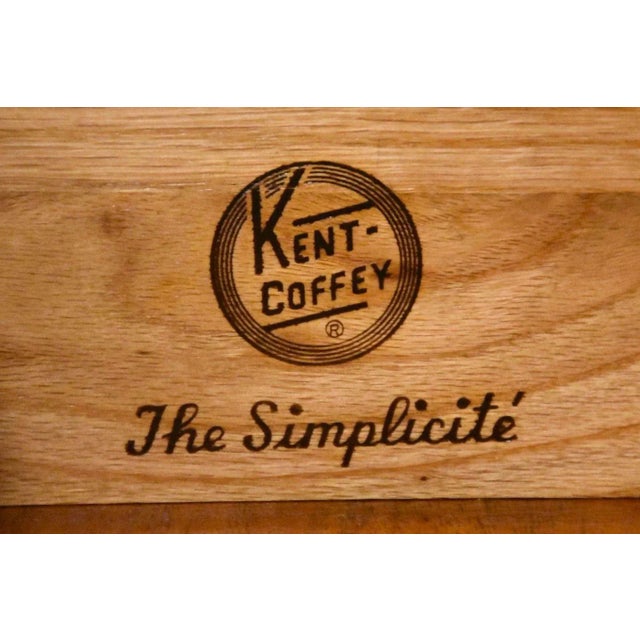 Brown Walnut Nightstand by Kent Coffey Simplicité For Sale - Image 8 of 8