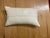 Figurative Reindeer Gathering White Linen Lumbar Pillow For Sale - Image 3 of 3