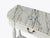 1930s Louis XVI Style, White Demilune Console Table, Wood, Marble, France, 1960s For Sale - Image 5 of 15