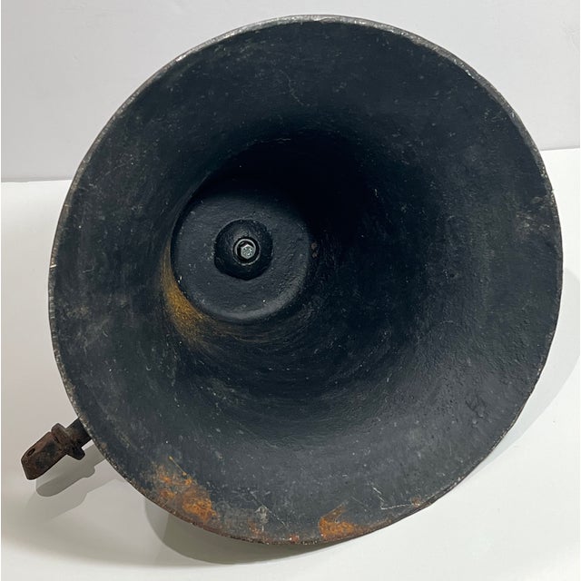 Black 19th Century Large Commemorative Cast Iron Bell For Sale - Image 8 of 9