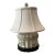 1960s Hand Painted Box Lamp Asian Inspired, Custom Shade For Sale