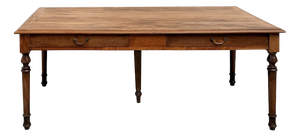 Farmhouse Table with Five Beech Legs and Four Drawers, 1950s