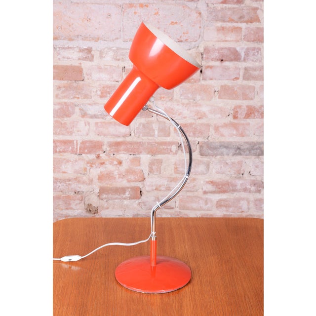 Mid-Century Modern Mid-Century Modern Table Lamp in Chrome by J. Hůrka for Lidokov, Czech, 1960s For Sale - Image 3 of 11