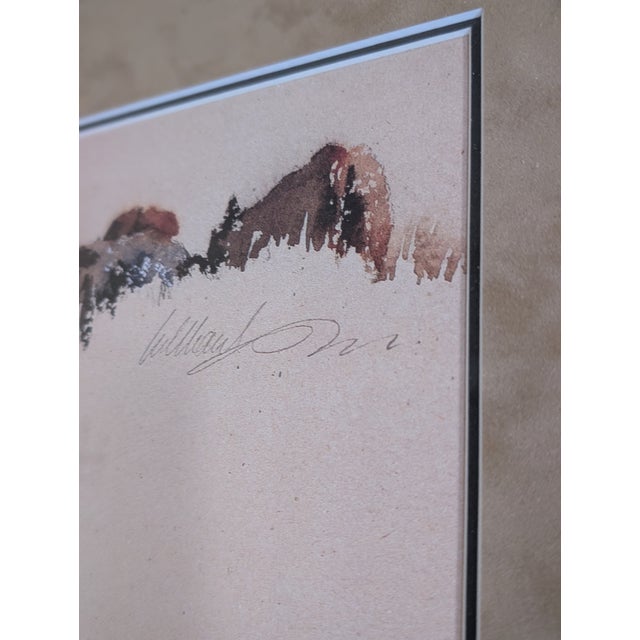 1990s 1990s Limited Edition Signed Print of "Heading Up French Glen" Watercolor After William Matthews For Sale - Image 5 of 9