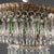 Empire Italian Chandelier in Glass and Gilt Iron For Sale - Image 5 of 9