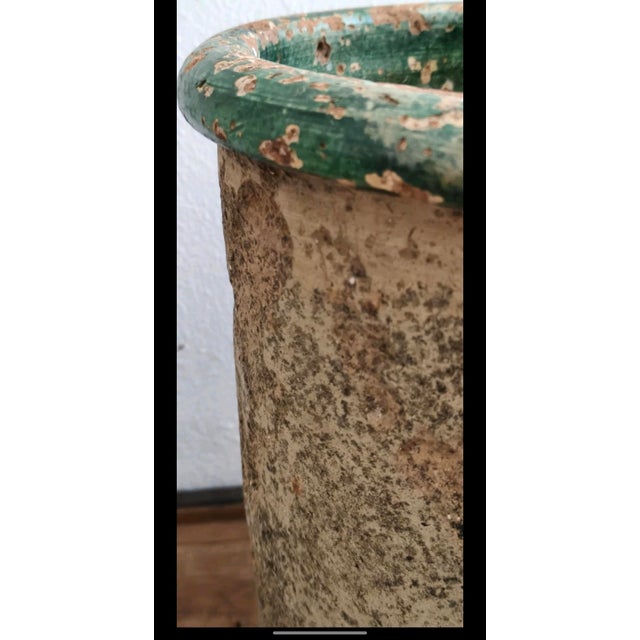 Antique Green Glazed Terracotta Vase, 1890s For Sale - Image 3 of 7