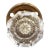 Antique 1.75 In. Octagon Clear Glass Brass Dummy Door Knob For Sale