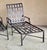 A fine, fully restored and powder coated Matte black, pair of Richard Frinier designed for Brown Jordan outdoor chaise...